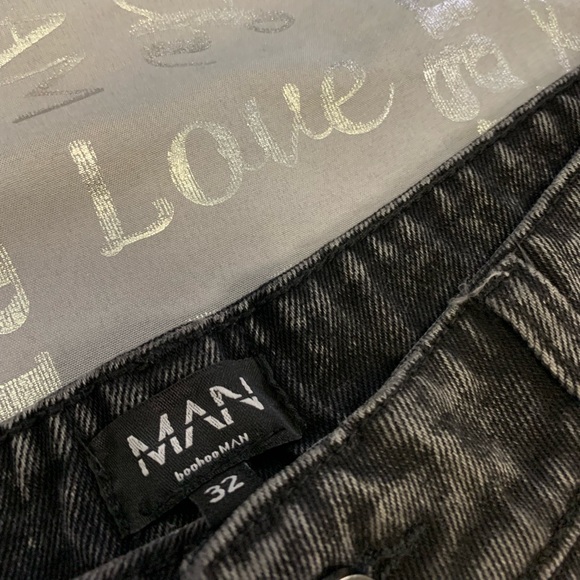 Boohoo Man Denim Cargo Shorts - Picture 4 of 4